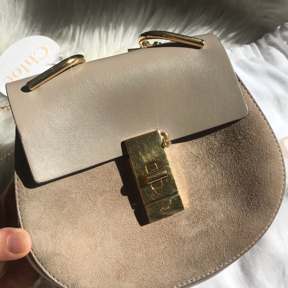 Chloe drew shoulder bag Motty grey